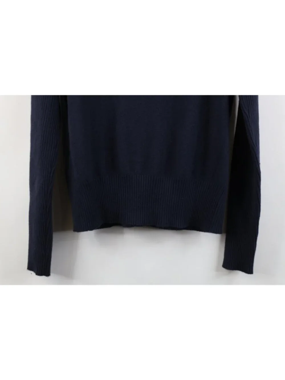 Tory Burch Sport Womens Medium Cashmere Blend Golf Knit Cardigan Sweater Blue